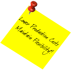 Lower production costs... Maintain Flexibility!